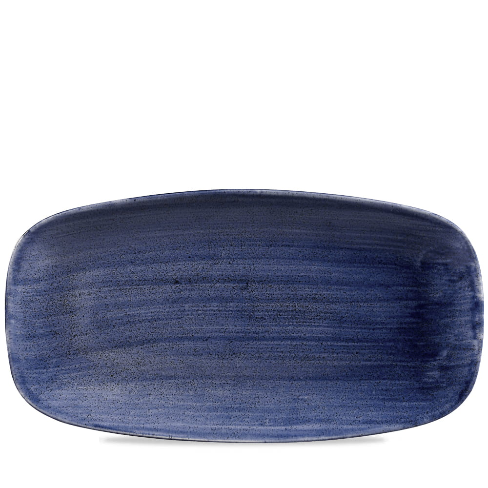 Platte Chef's rechteckig 35,5x18,9cm STONECAST PATINA cobalt blue