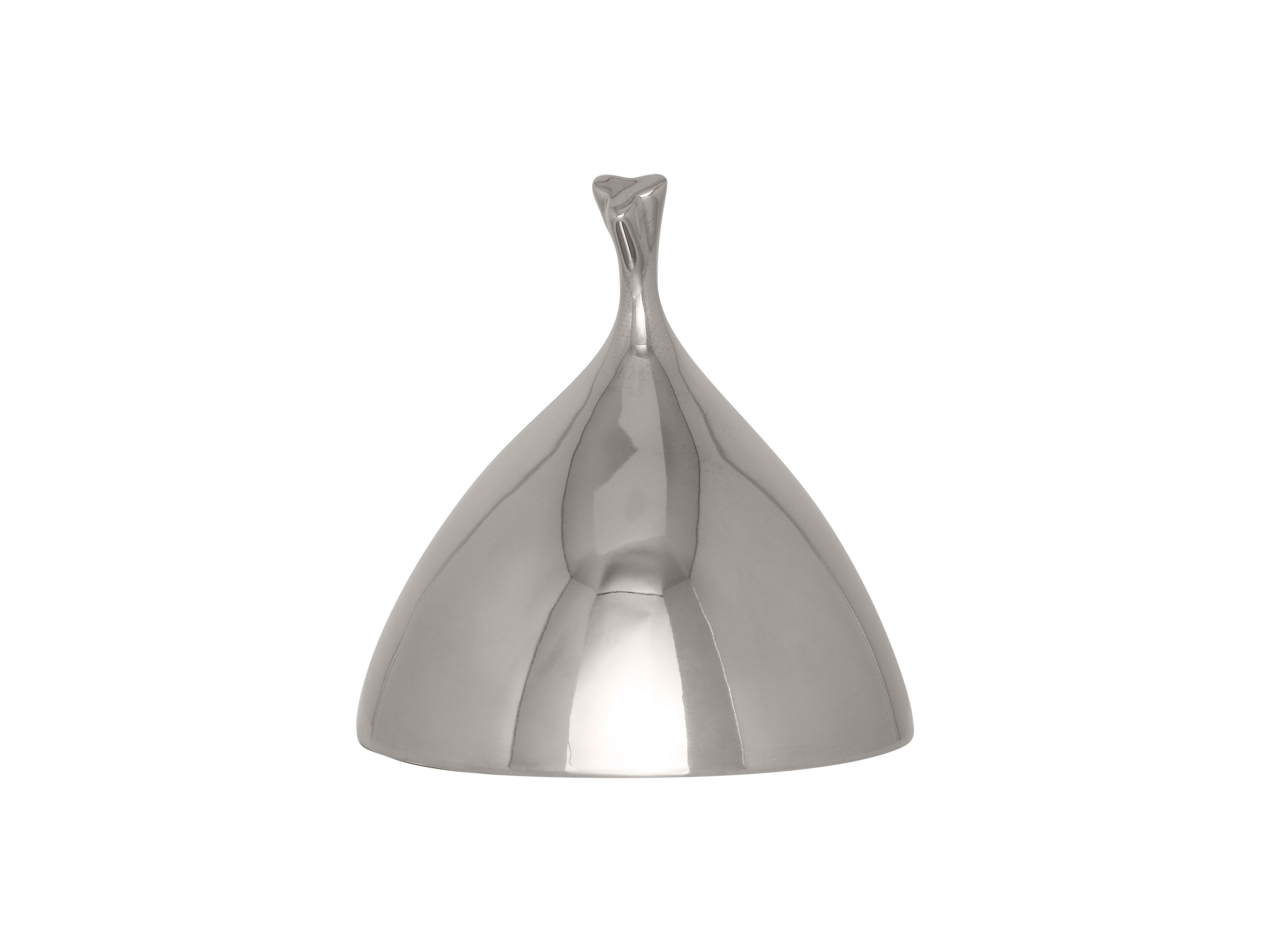 Cloche Klee Ø18cm H20,5cm HIDE silver
