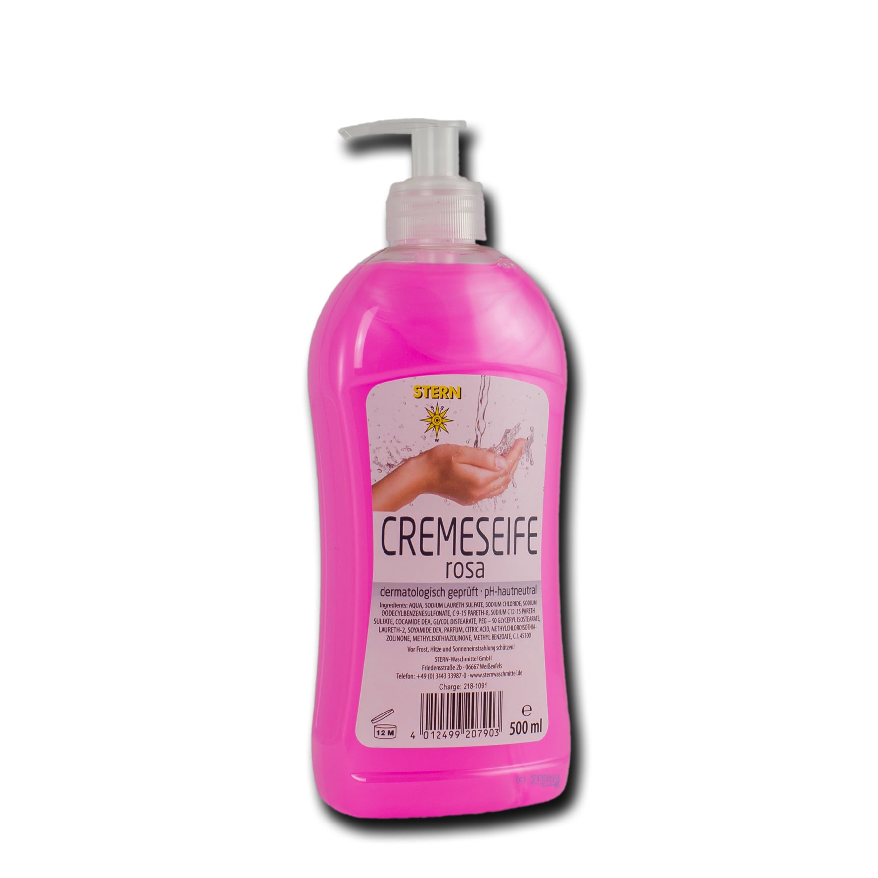 Cremeseife rosa 500ml mit Pumpe