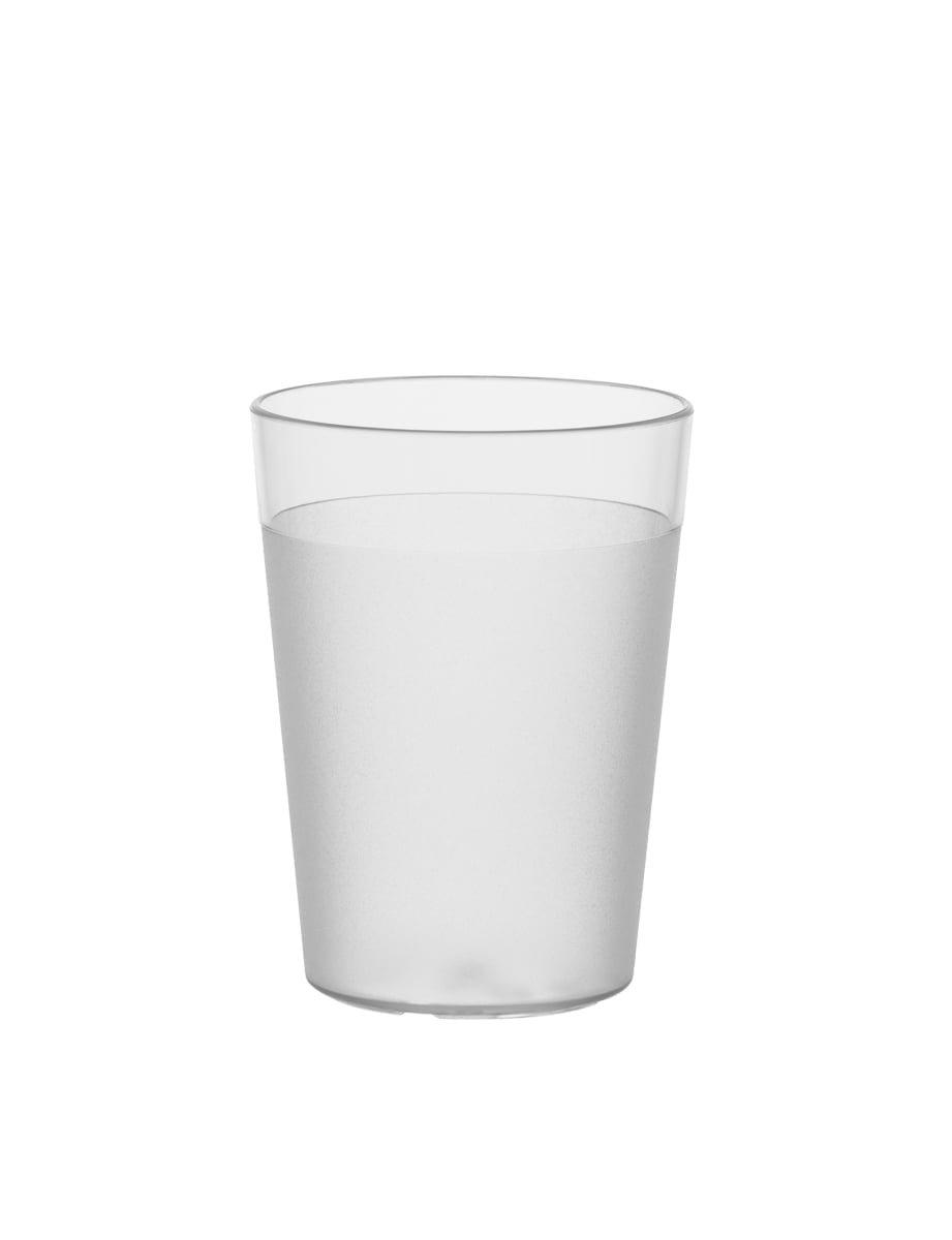 Becher 0,25L Kunststoff transparent stapelbar