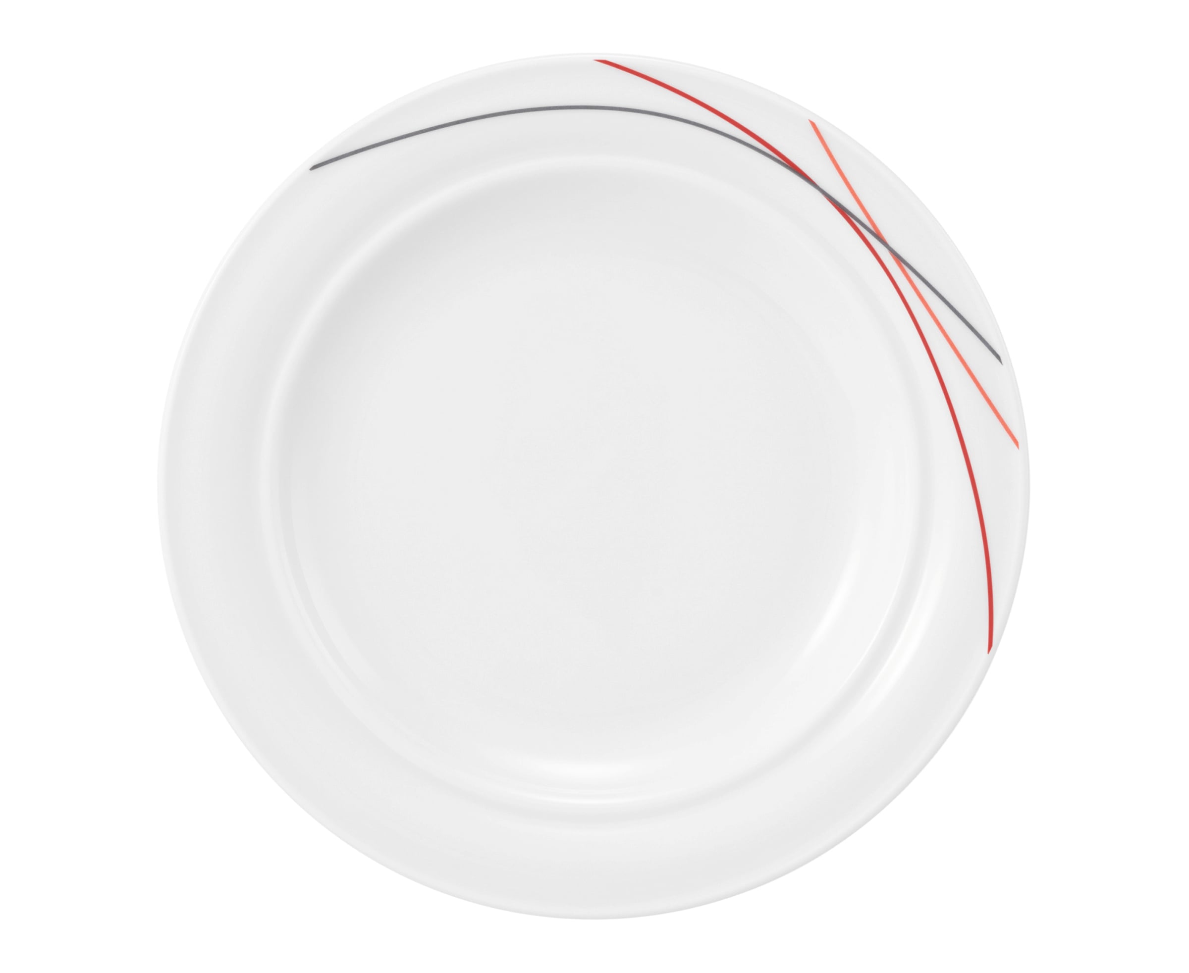 Teller rund flach 20cm Fahne COMMUNITY red line