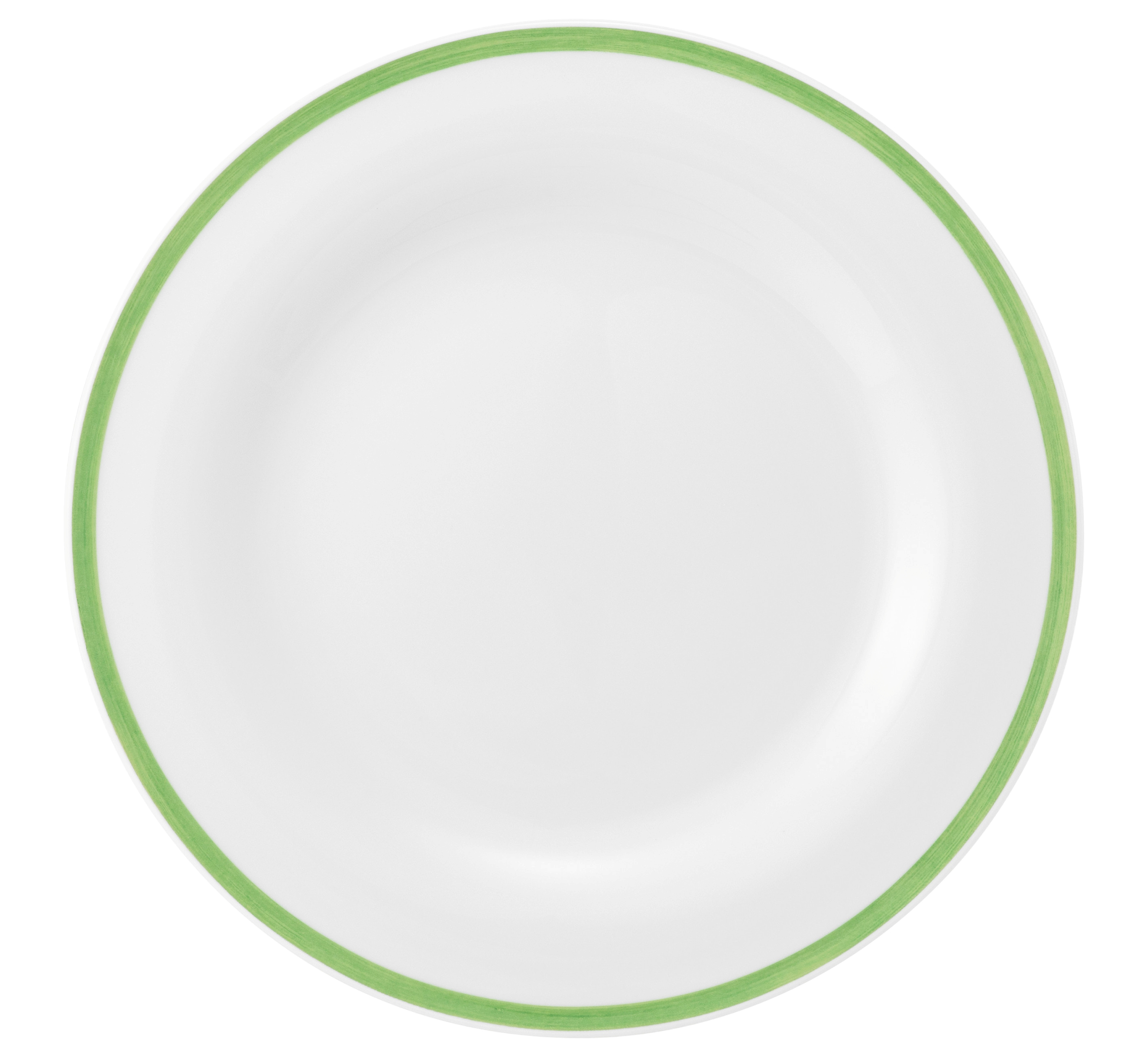 Teller rund flach 28cm COMMUNITY pinselband grün