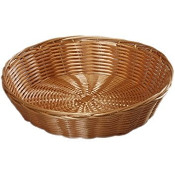 Brotkorb D: 25 x H: 6cm Kunststoffgeflecht