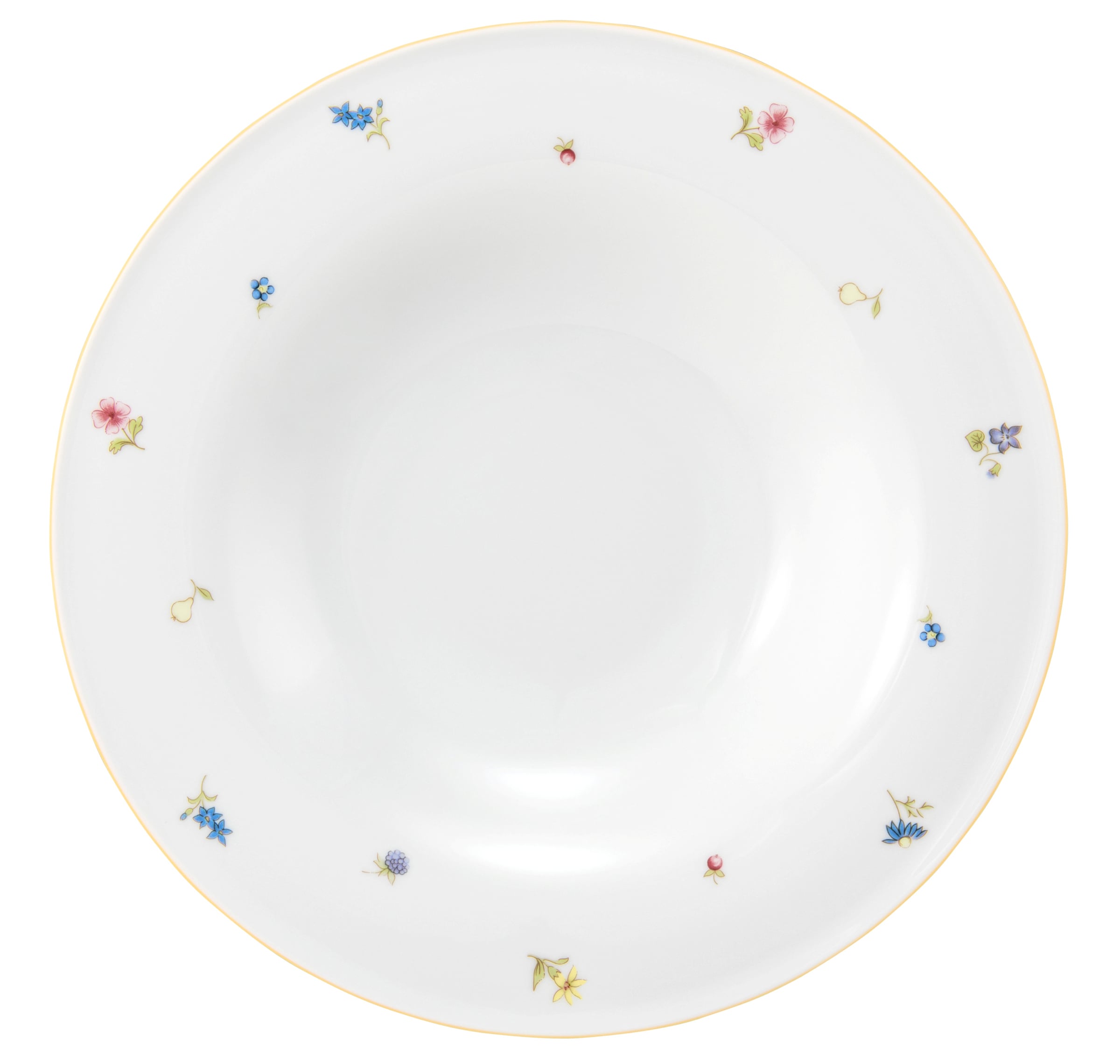 Pastateller rund tief 27cm COMMUNITY streublume gelbe linie