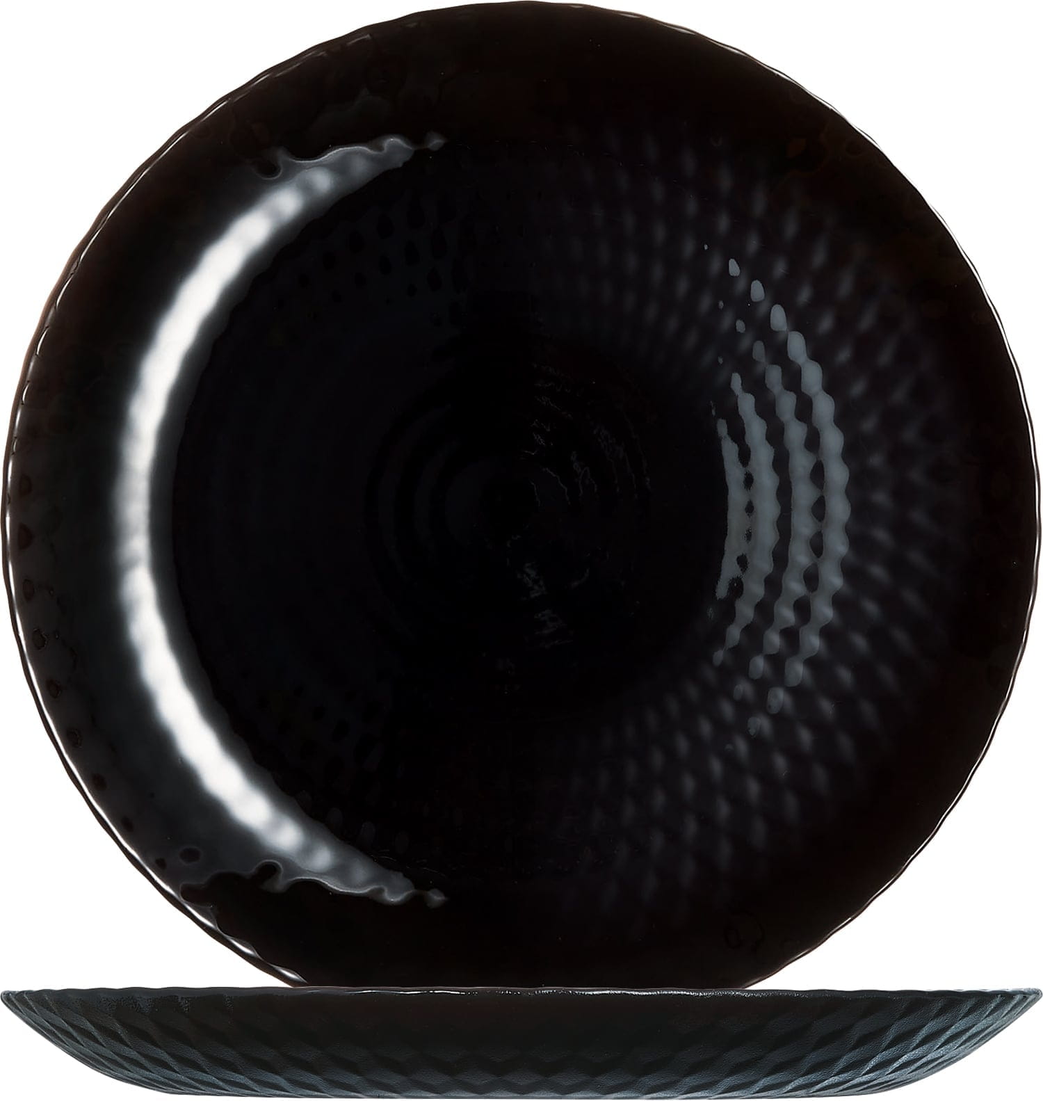 Teller flach Ø19cm PAMPILLE schwarz