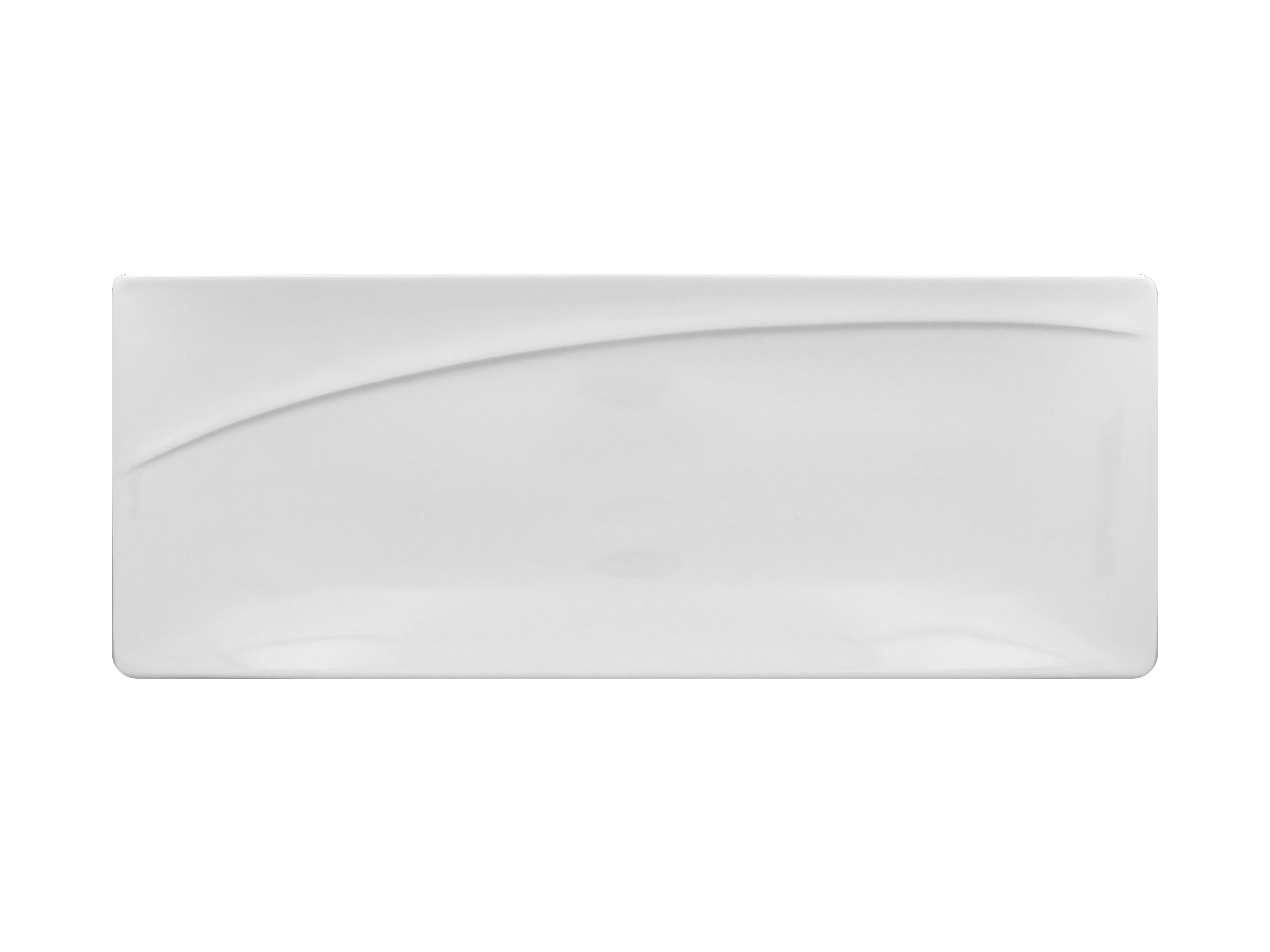 Platte eckig 32x12,5x2cm MOON white