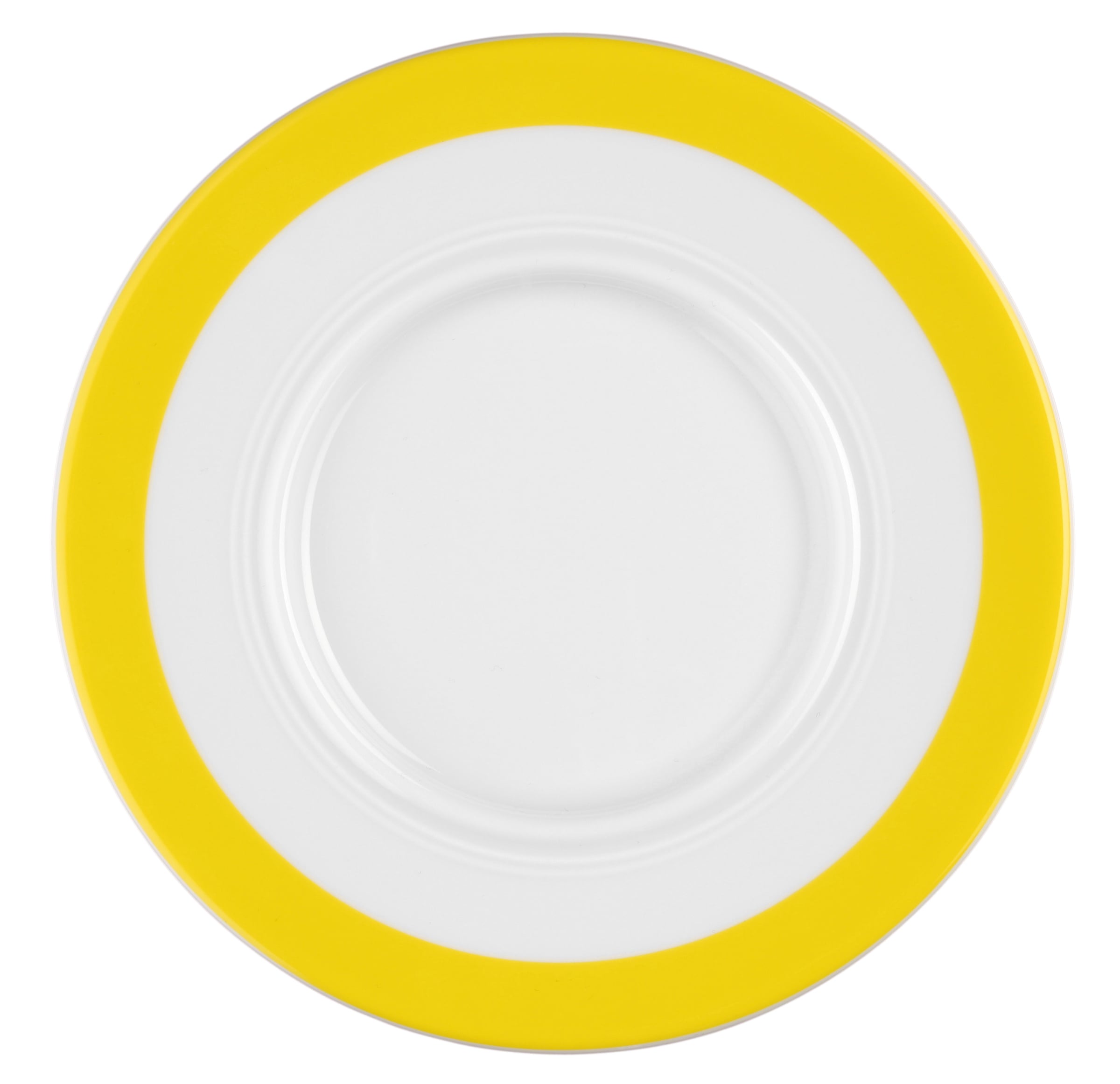 Suppenuntertasse rund mit Relief 17,5cm VITALIS gelbes band