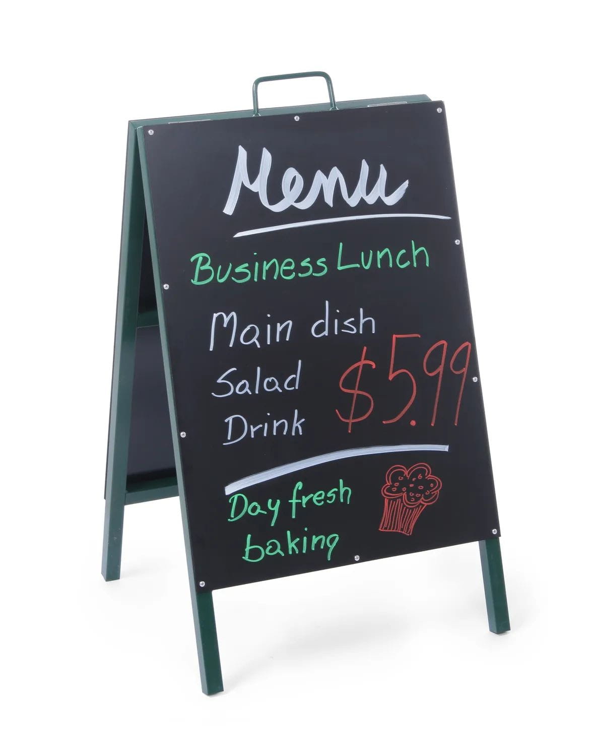 Kundenstopper Kreidetafel 50x55x85cm Stahlrahmen