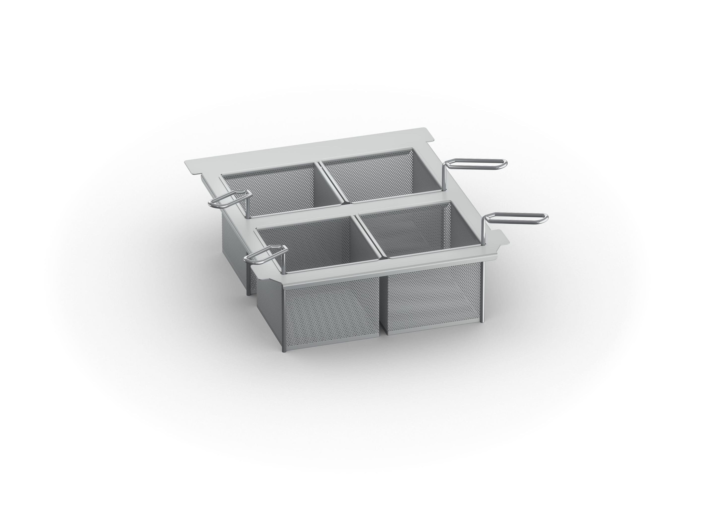 Kit 4 Körbe+Portionskorbrahmen 60.75.300