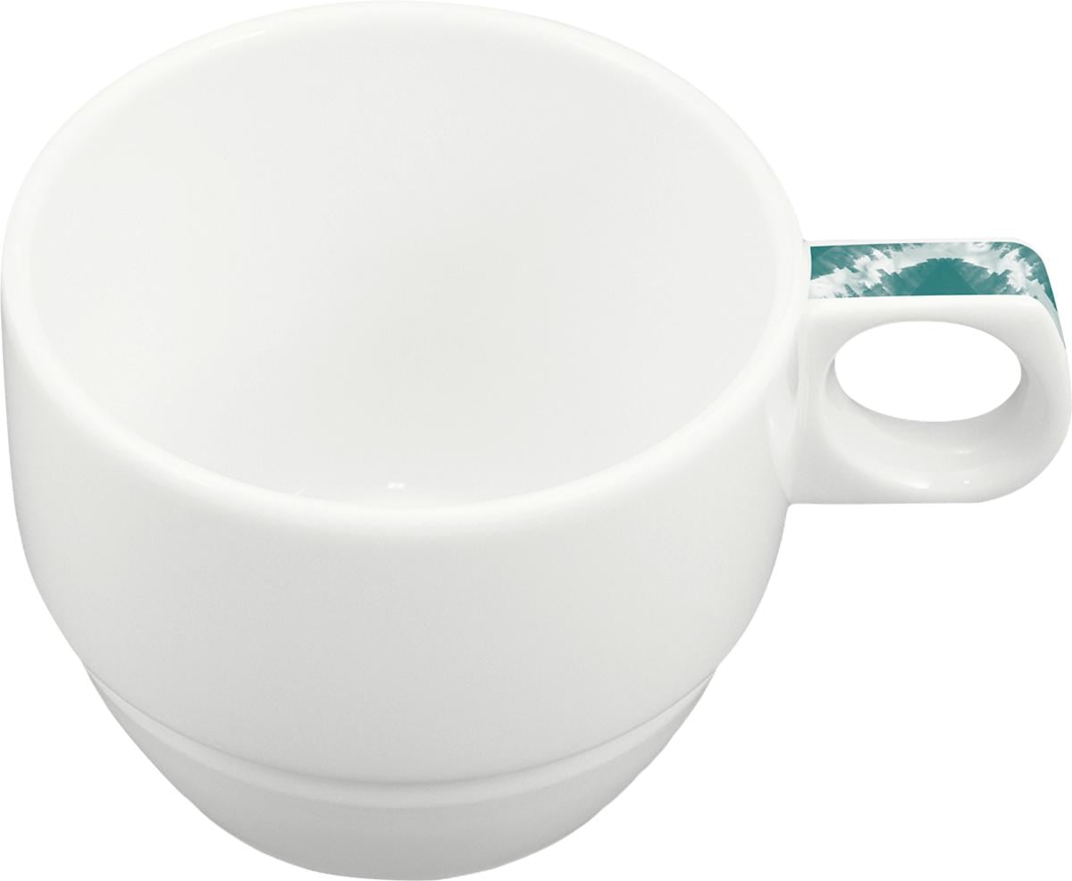Kaffeetasse stapelbar 0,18l DIMENSION calmera petrol blue