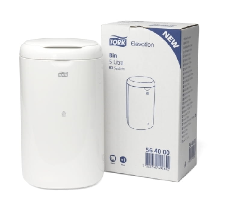 Abfallbehälter 5L B3 ELEVATION weiß