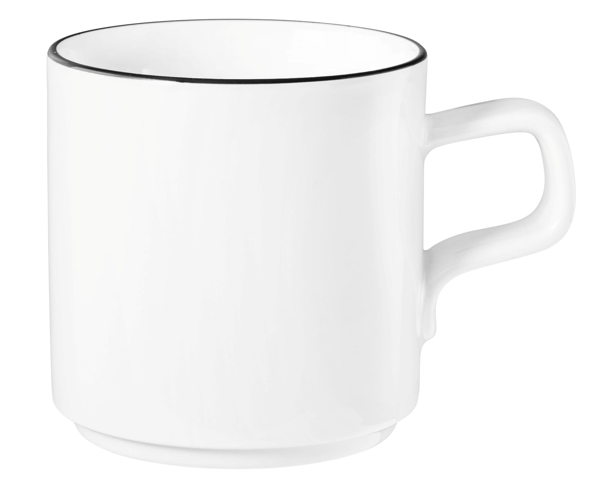 Becher mit Henkel 0,28l GOOD MOOD BLACK LINE