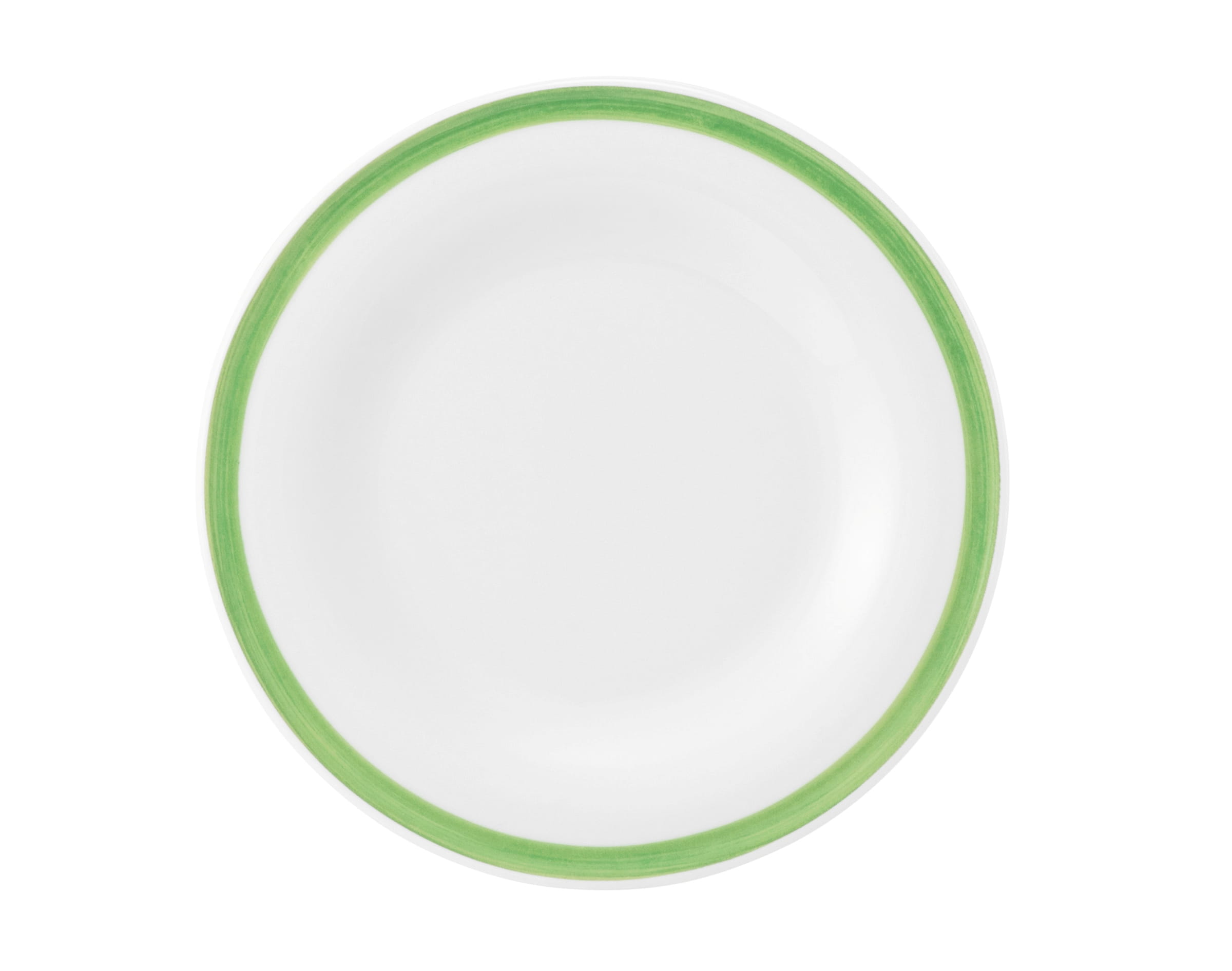 Teller rund flach 17cm COMMUNITY pinselband grün