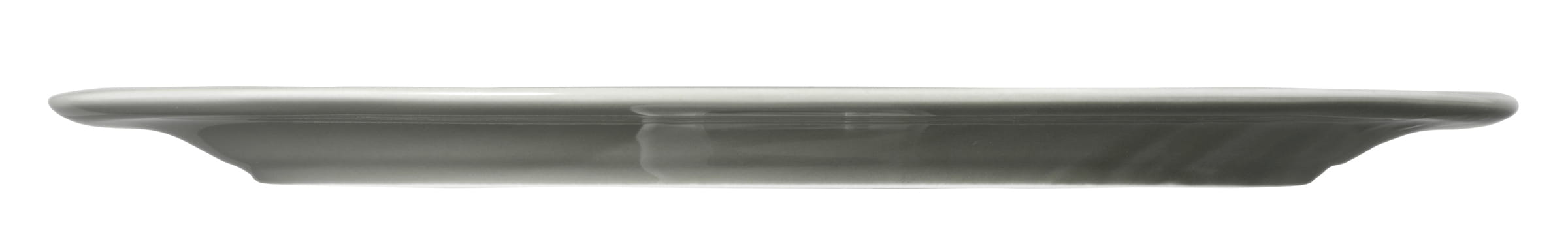 Platte oval mit Relief oval 35x28cm BEAT perlgrau