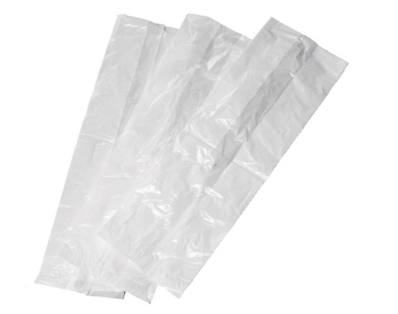 30 Stück Hygienebeutel HDPE 24x8x6cm weiß