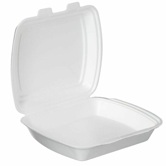 125 Stück Menüboxen ungeteilt 24x21cm weiss OMB1 Doppellasche