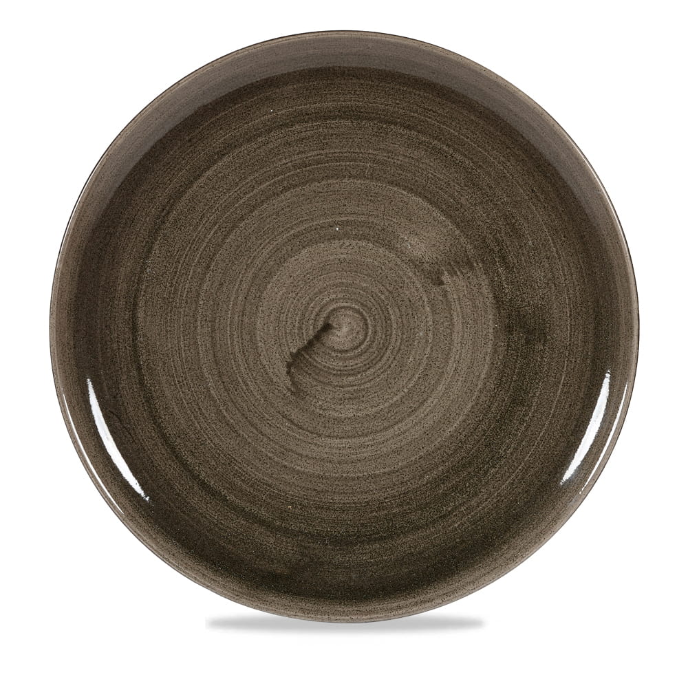 Teller flach coup 32,4cm STONECAST PATINA iron black