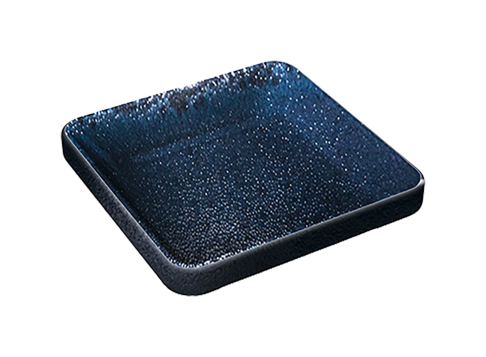 Schale flach eckig 9x9 cm NARA schwarz