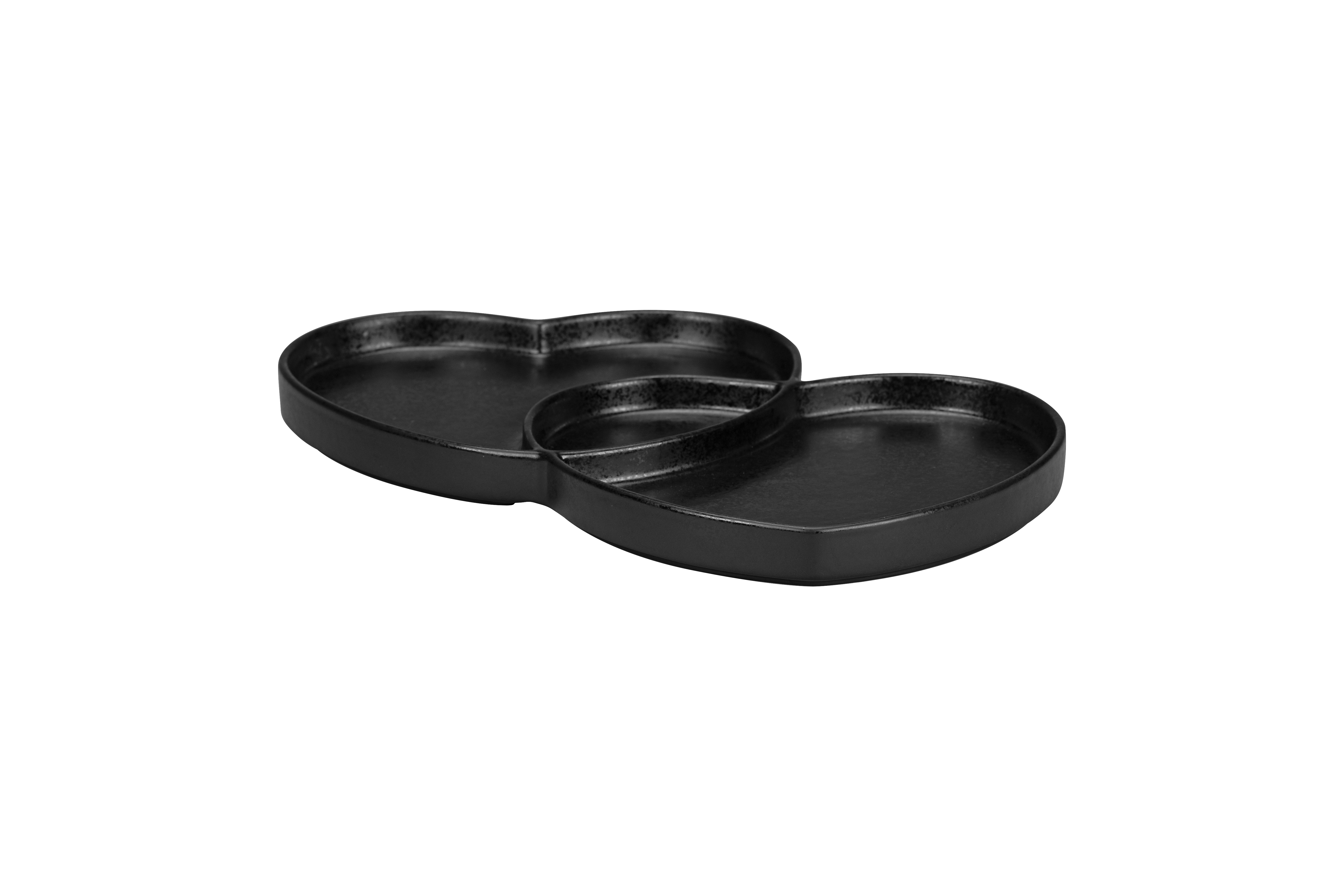 Teller flach zum Teilen 29x26,4x2,5cm 0,55L CLICHÉ karbon black