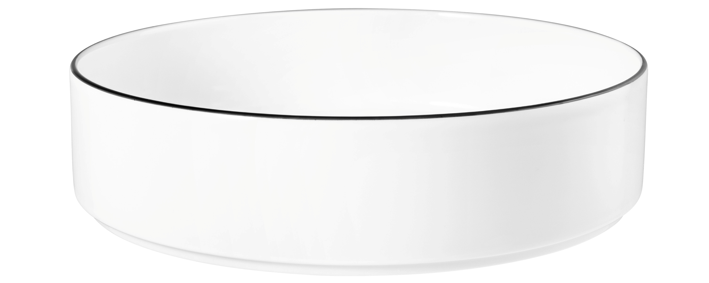 Schale rund halbhoch 21cm M5399-21 GOOD MOOD black line