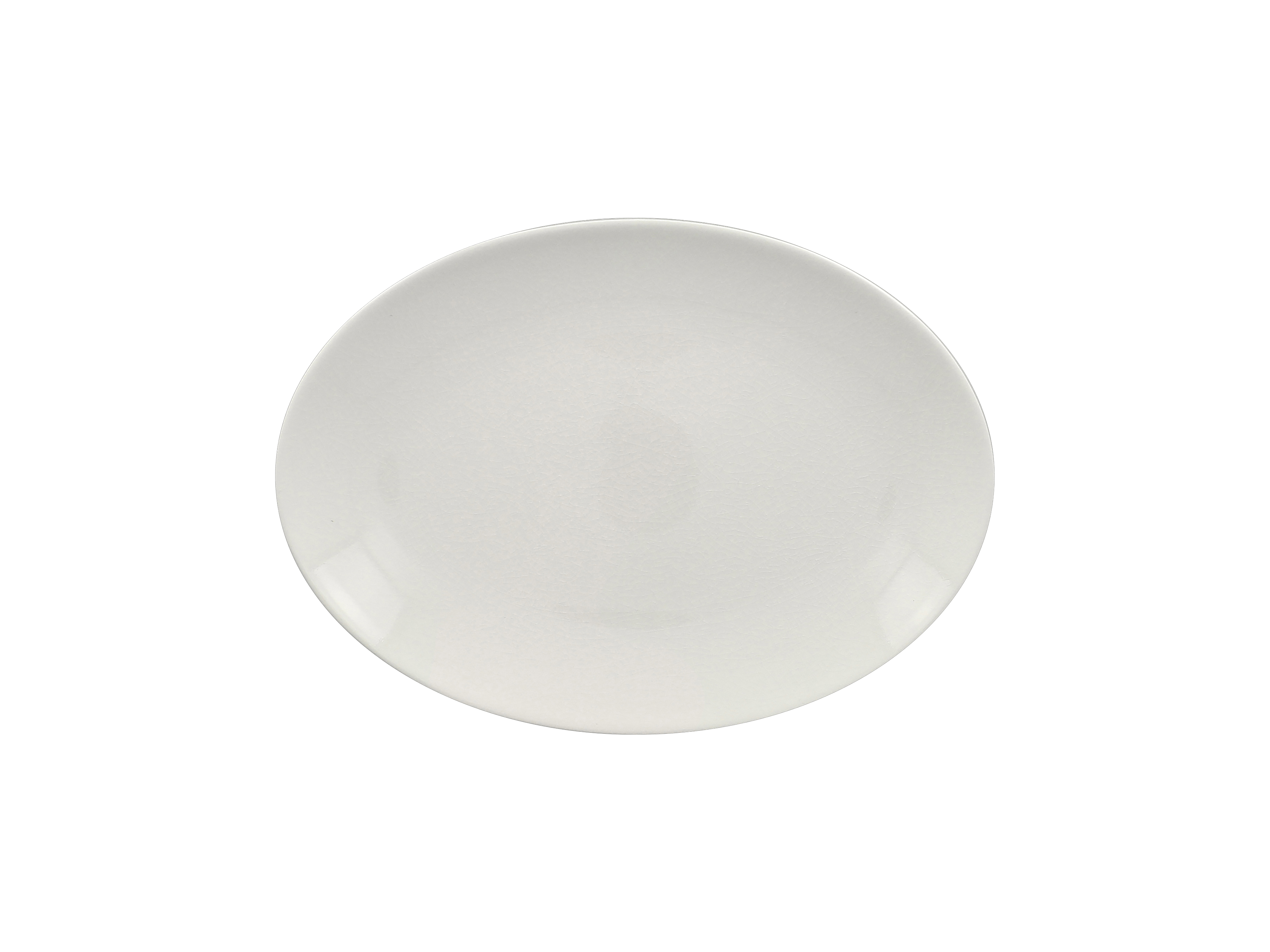 Platte oval 26x19x3cm VINTAGE white