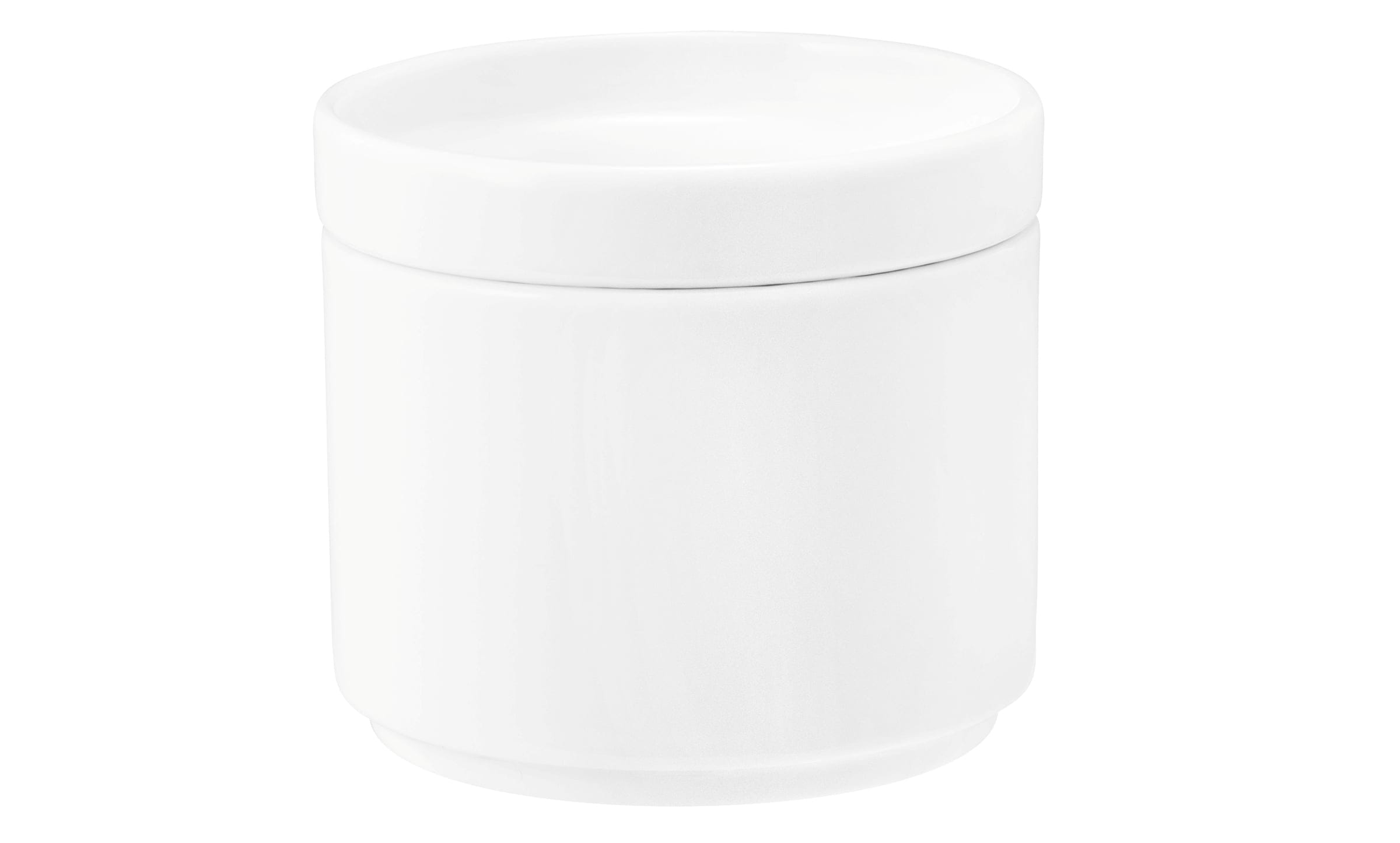 Zuckerdose rund mit Deckel 0,18l GOOD MOOD weiss