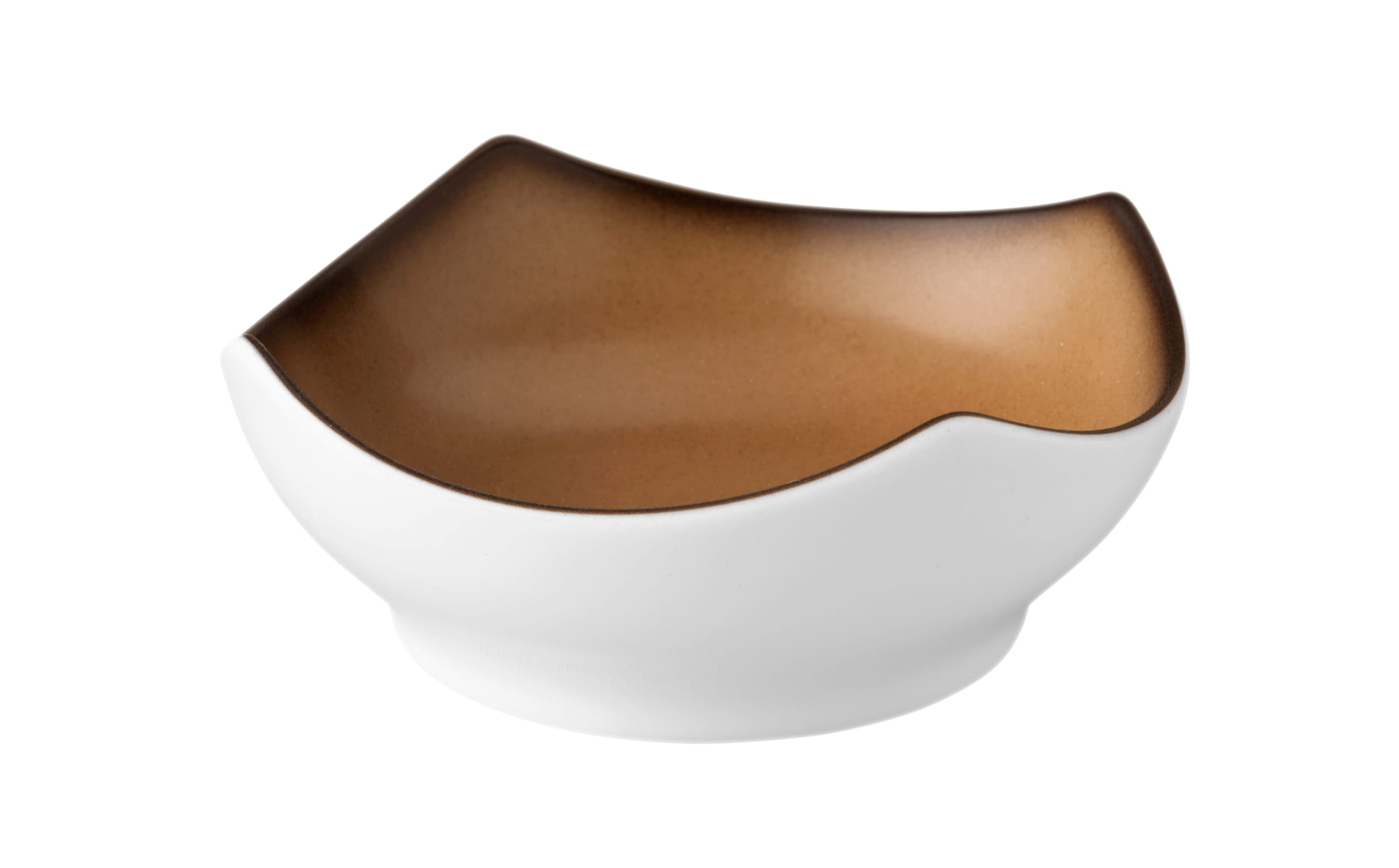 Schale eckig eckig 11cm SAVOY caramel