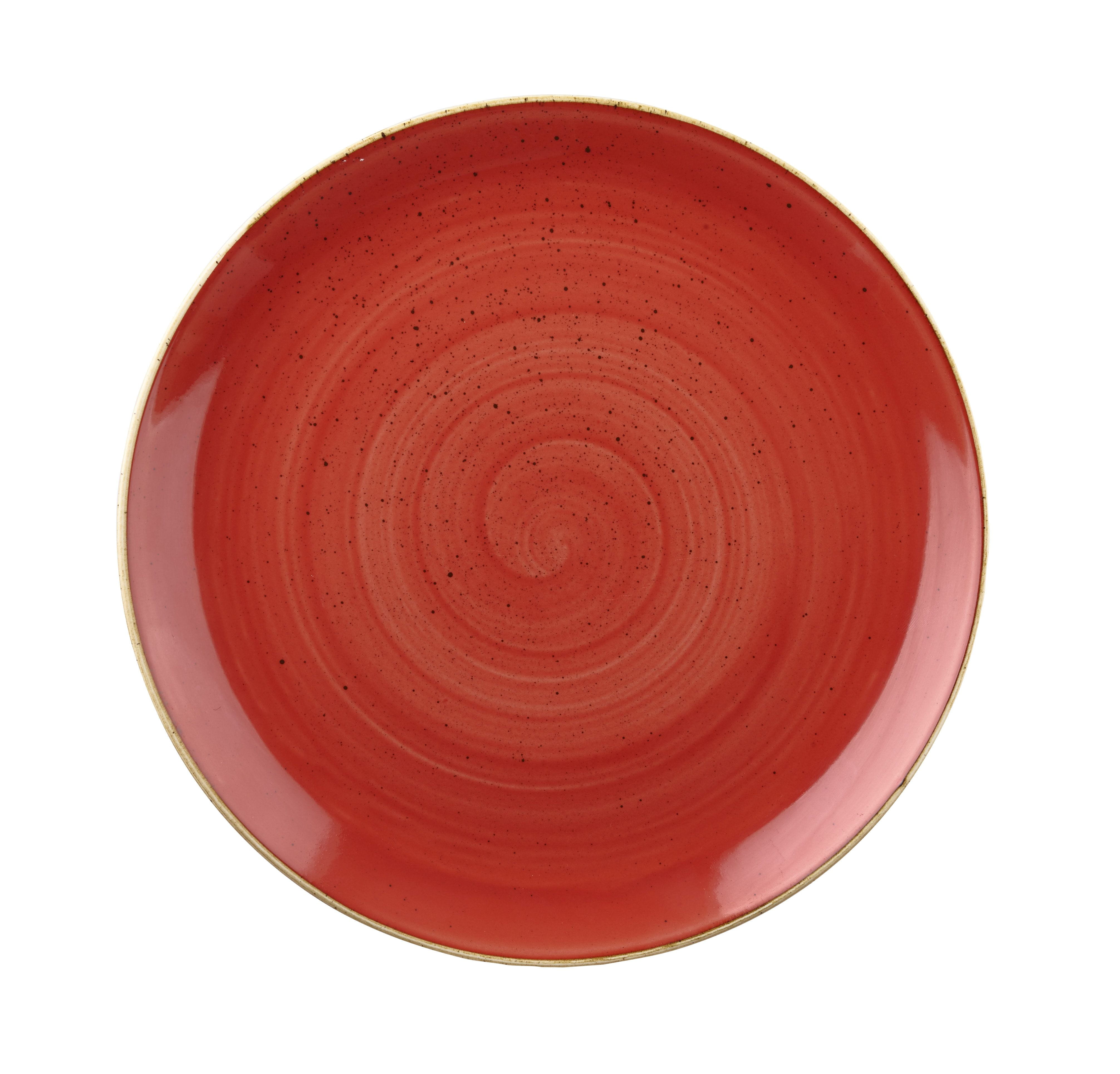 Teller flach coup 16,5cm STONECAST berry red