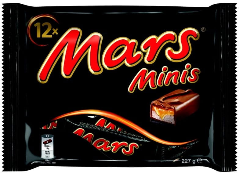 Mars Mini Schokoladen-Riegel mit Karamell