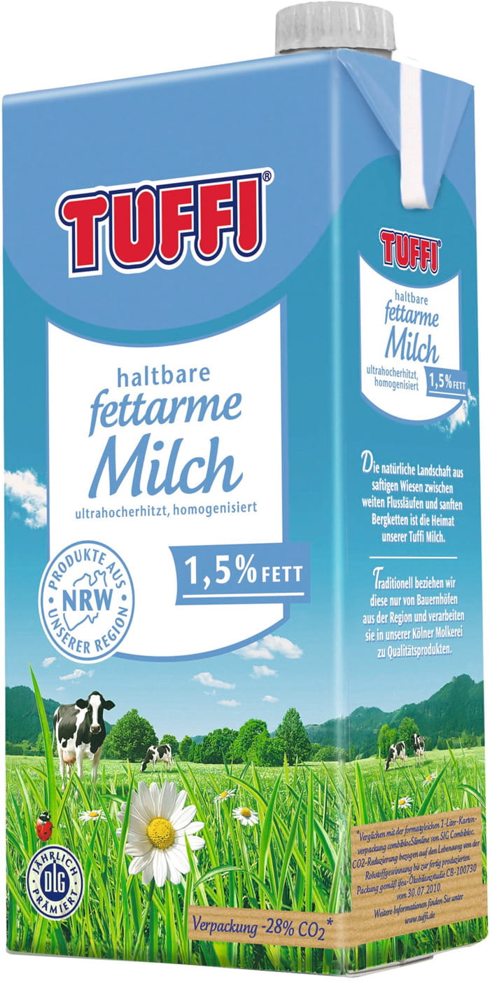 Tuffi H-Milch 1,5% 1L ultrahocherhitzt