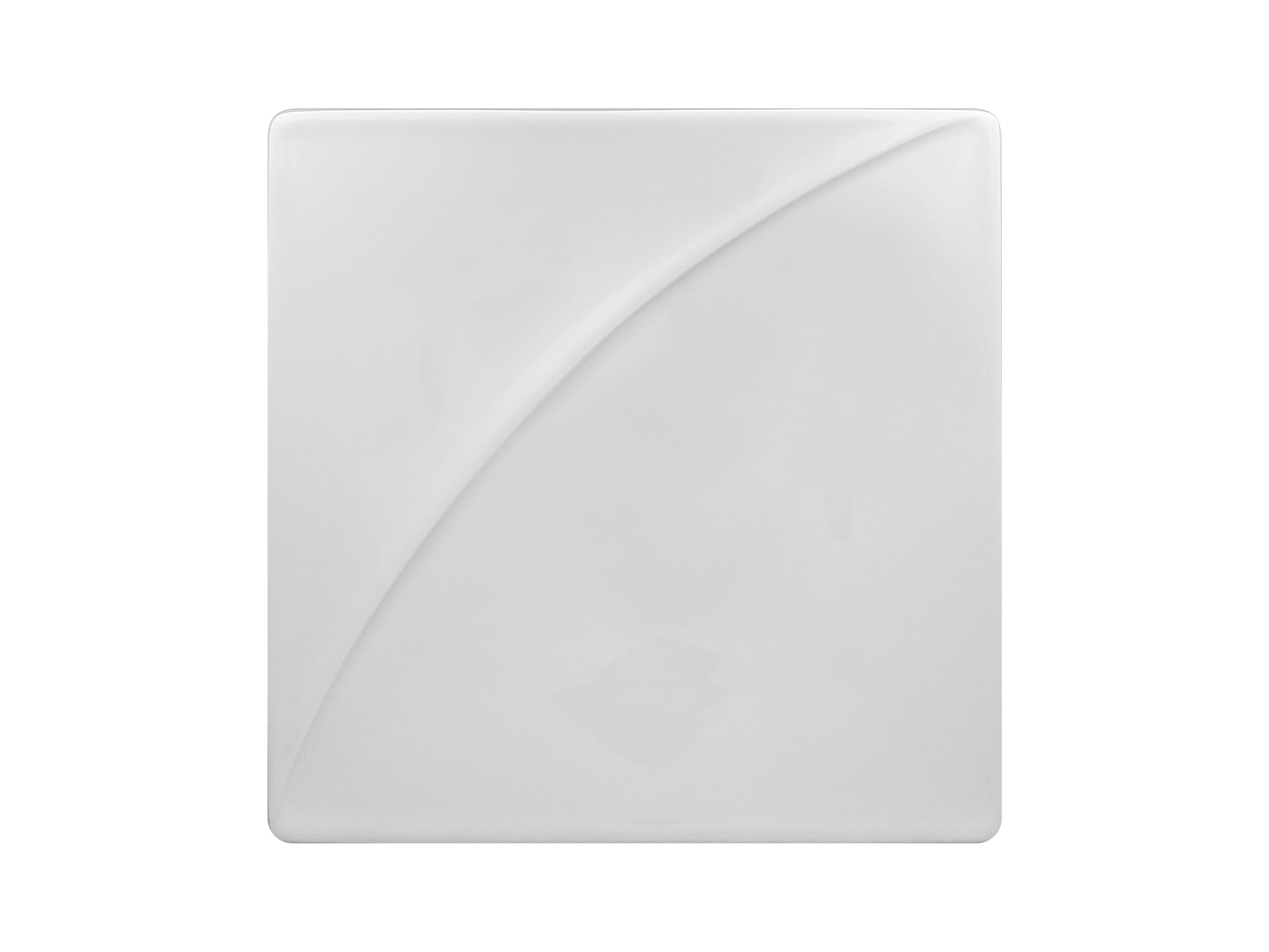 Teller eckig 21x21x1,9cm MOON white