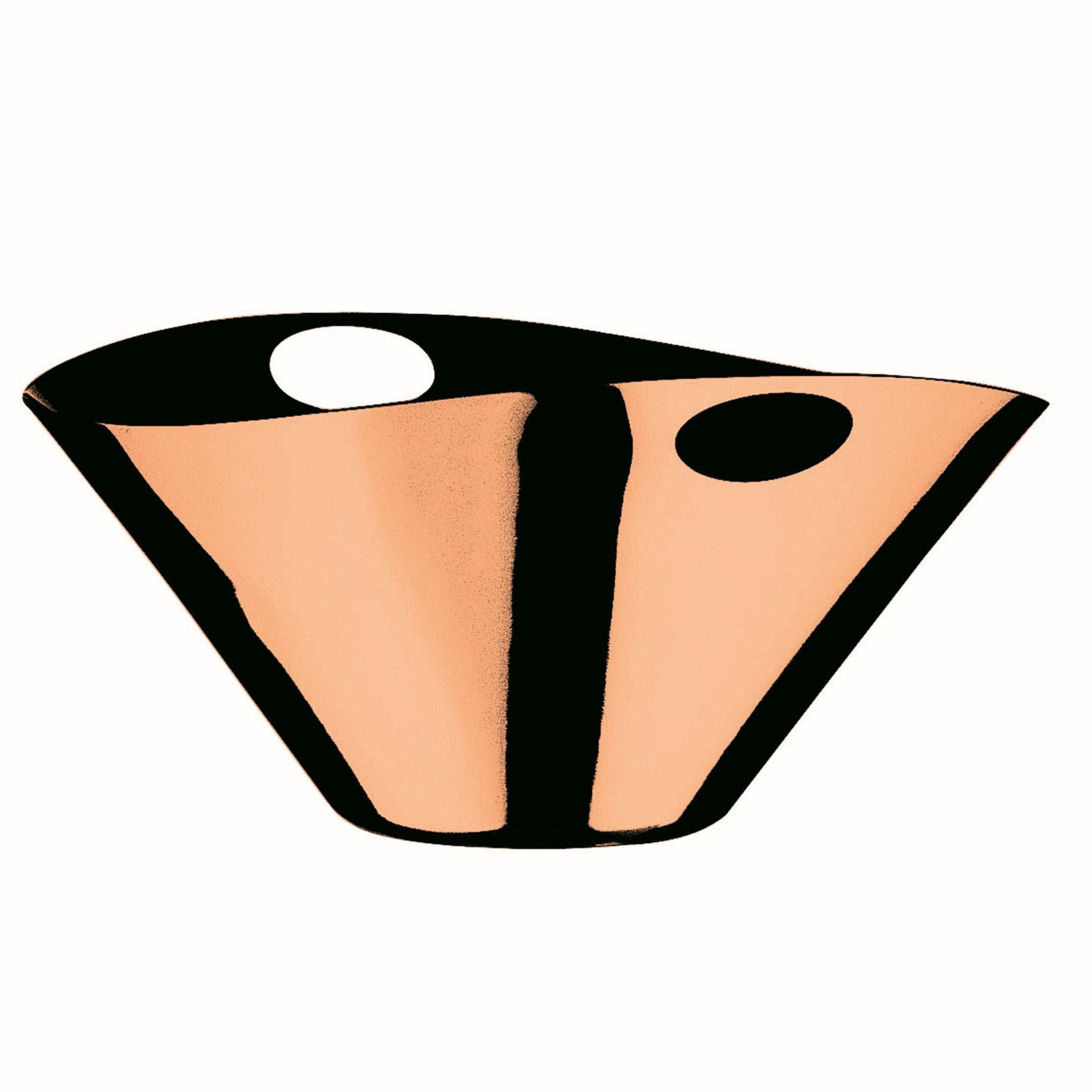 Schaumweinkühler 39x36cm H17,5cm 6,0l mit durchbrochenen Henkeln BRONZO