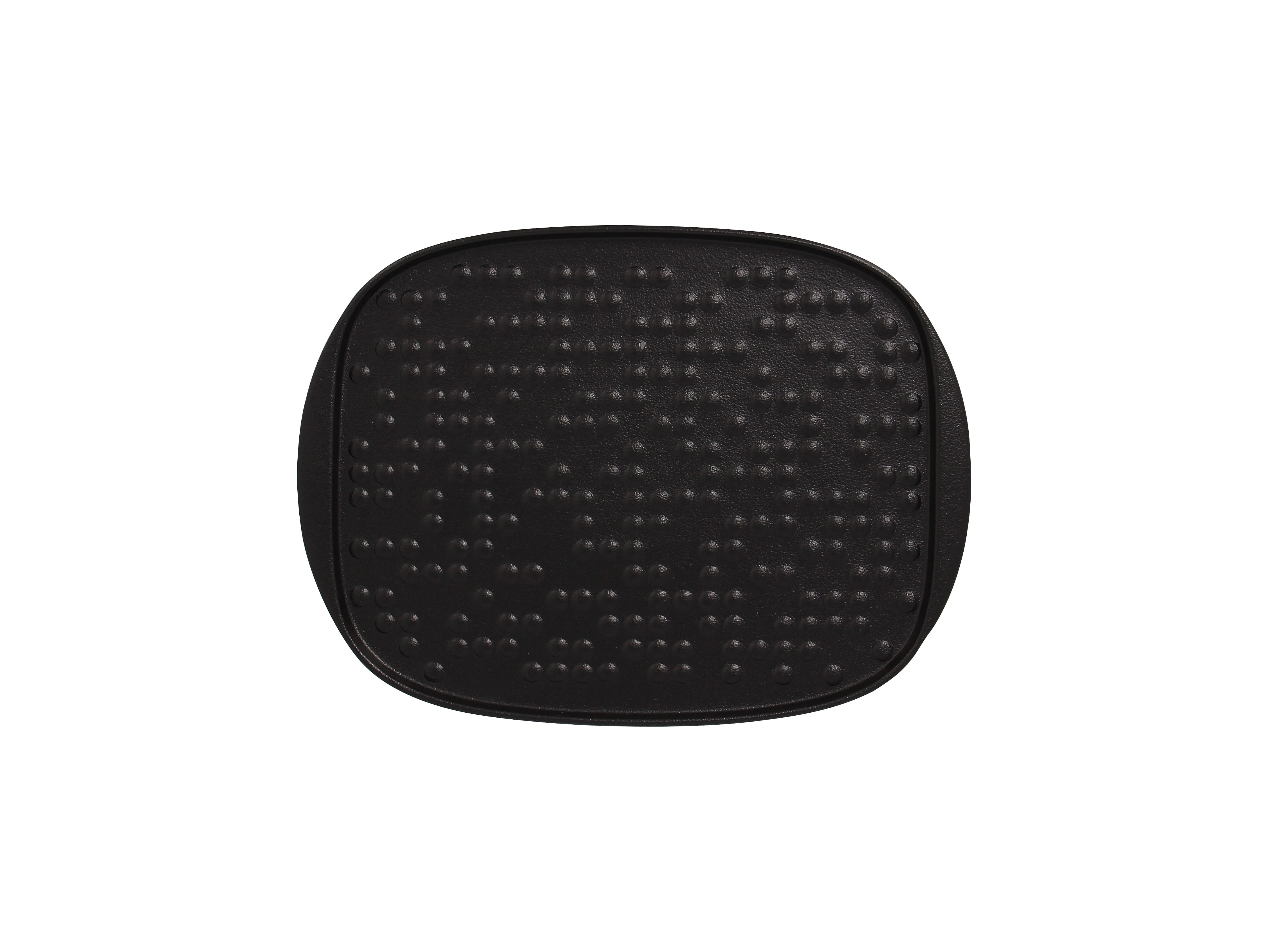 Teller rechteckig mit Relief 27x20cm SUGGESTIONS STAGED schwarz