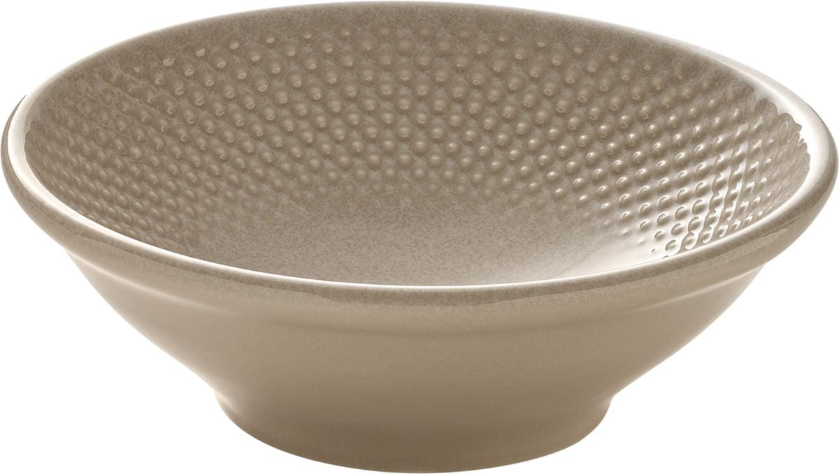 Schale rund Relief 16cm 0,50l PINE almond