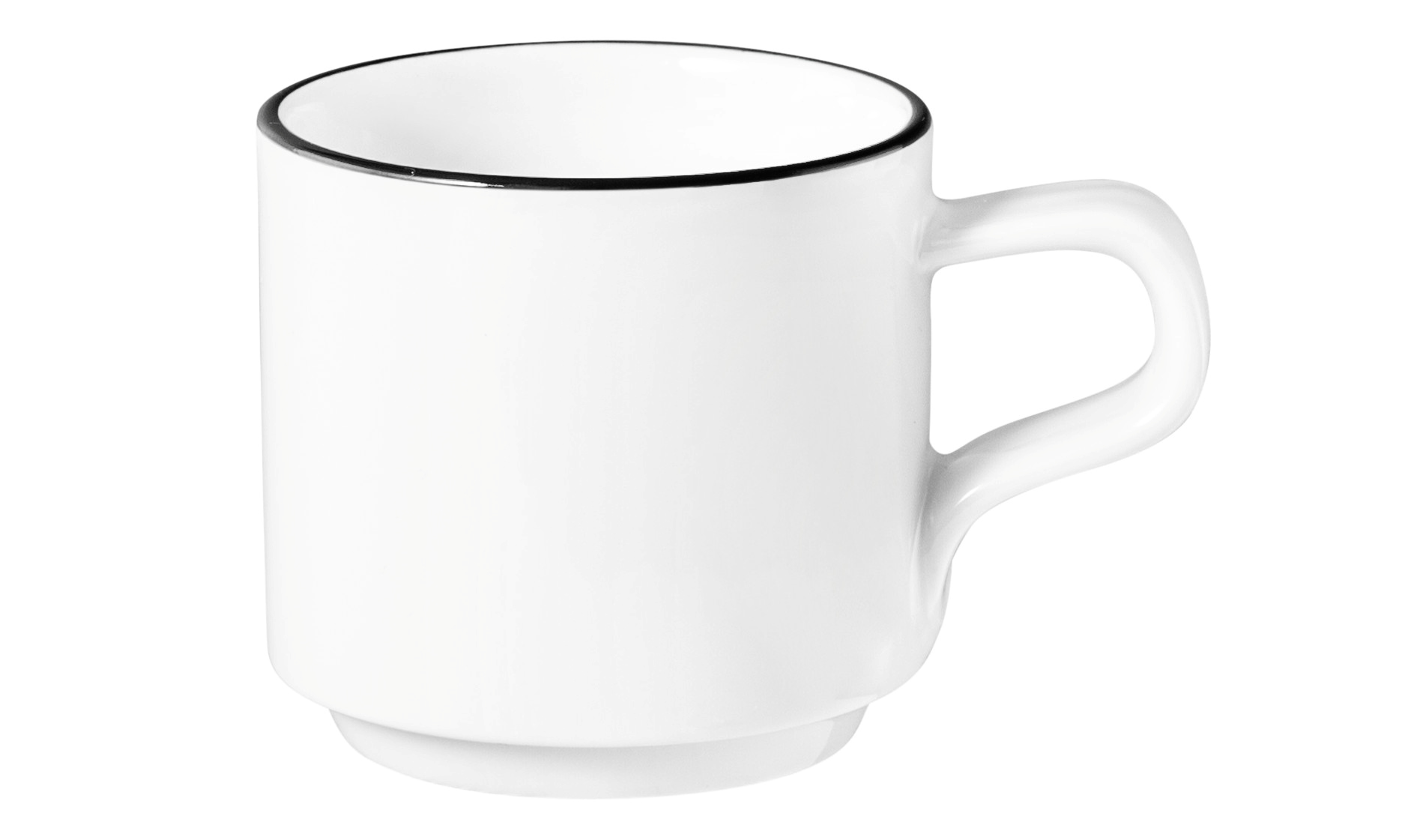 Espressotasse rund 0,09l GOOD MOOD black line