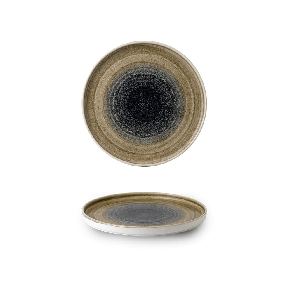 Teller rund Walled 21cm STONECAST AQUEOUS bayou