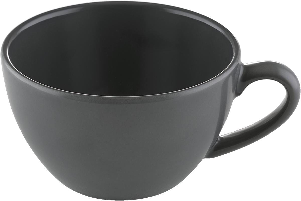 Milchkaffeetasse 0,35l SANDSTONE BLACK UNI