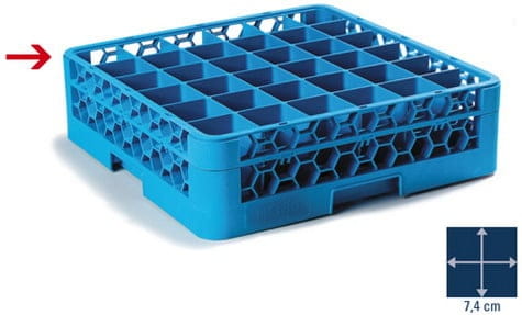 Spülkorbextender 36 Fächer OPTICLEAN blau
