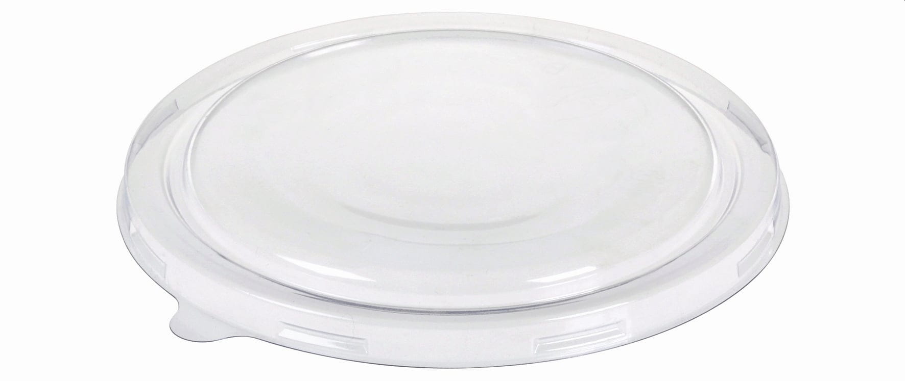 50 Stück Flachdeckel Ø 12cm klar PET antifog KRAFT