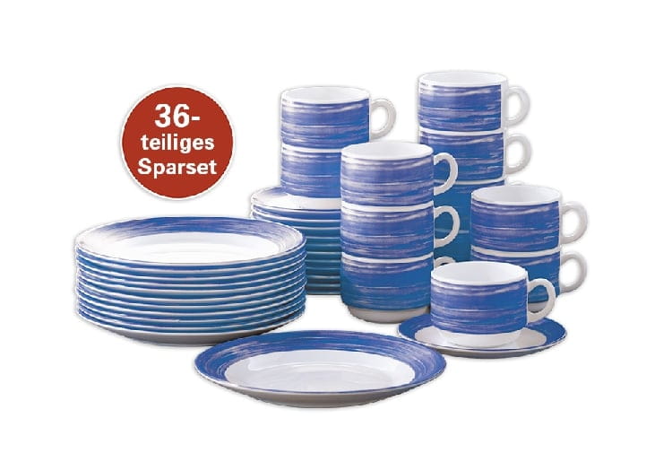 36-teilig SPARSET BRUSH bluejean