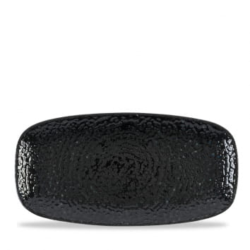 Platte oblong rechteckig 26,9x12,7cm HOMESPUN CHROMA carbon