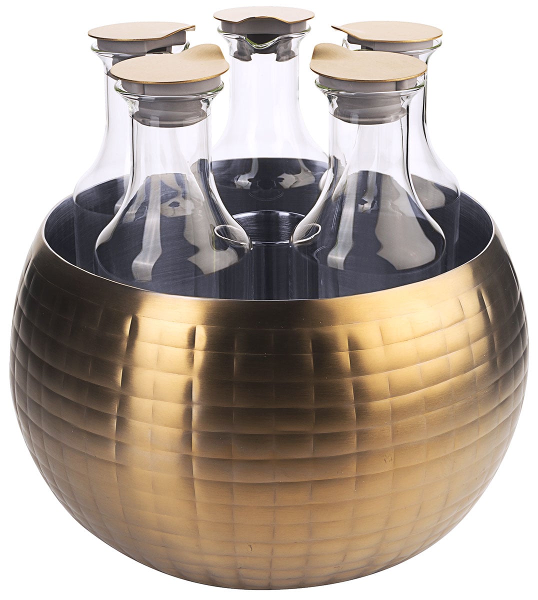 Kühlschale Ø35cm H33cm CARAFINE GOLD QUINTET