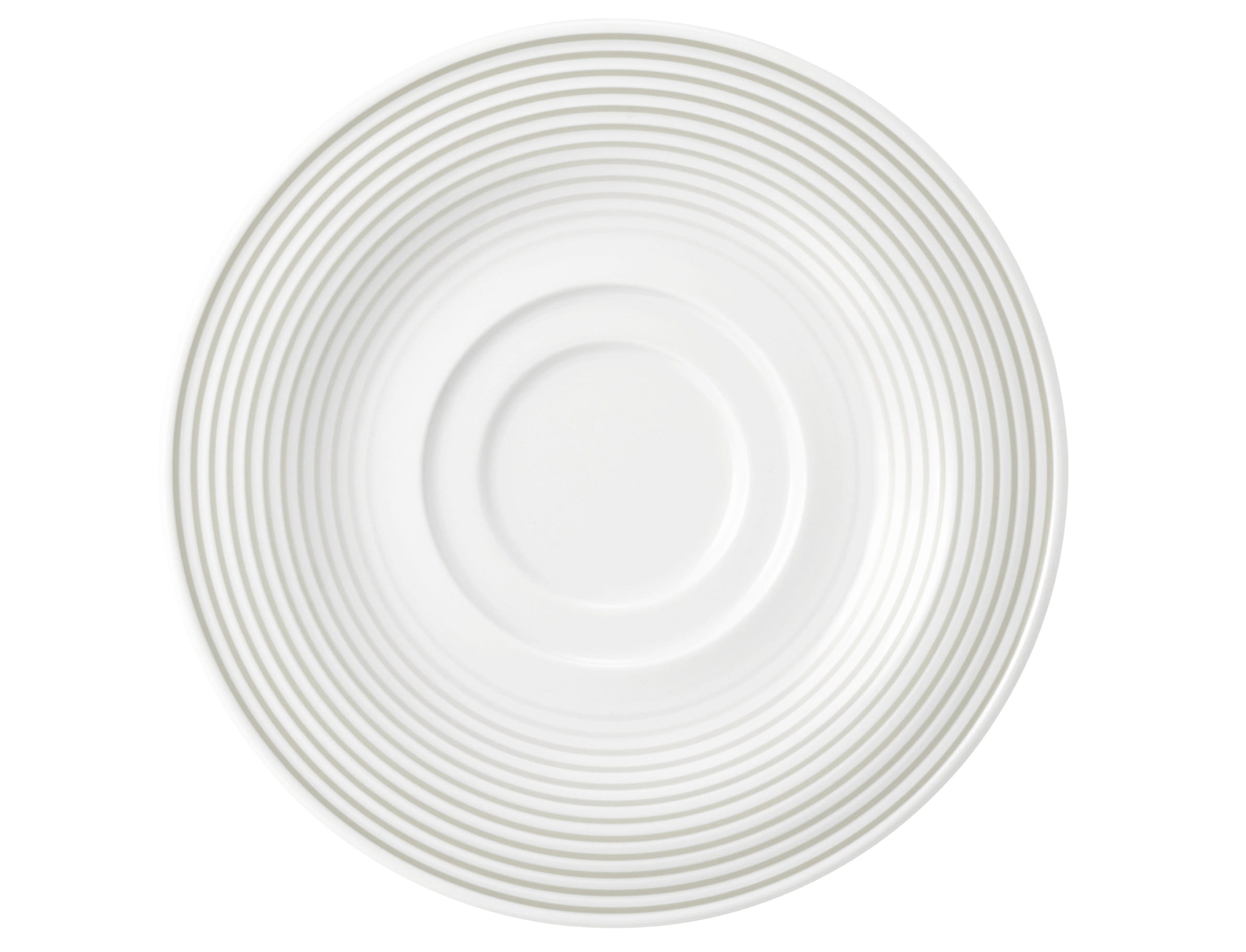 Kombiuntertasse rund mit Relief 1 16,5cm BLUES perlgrau