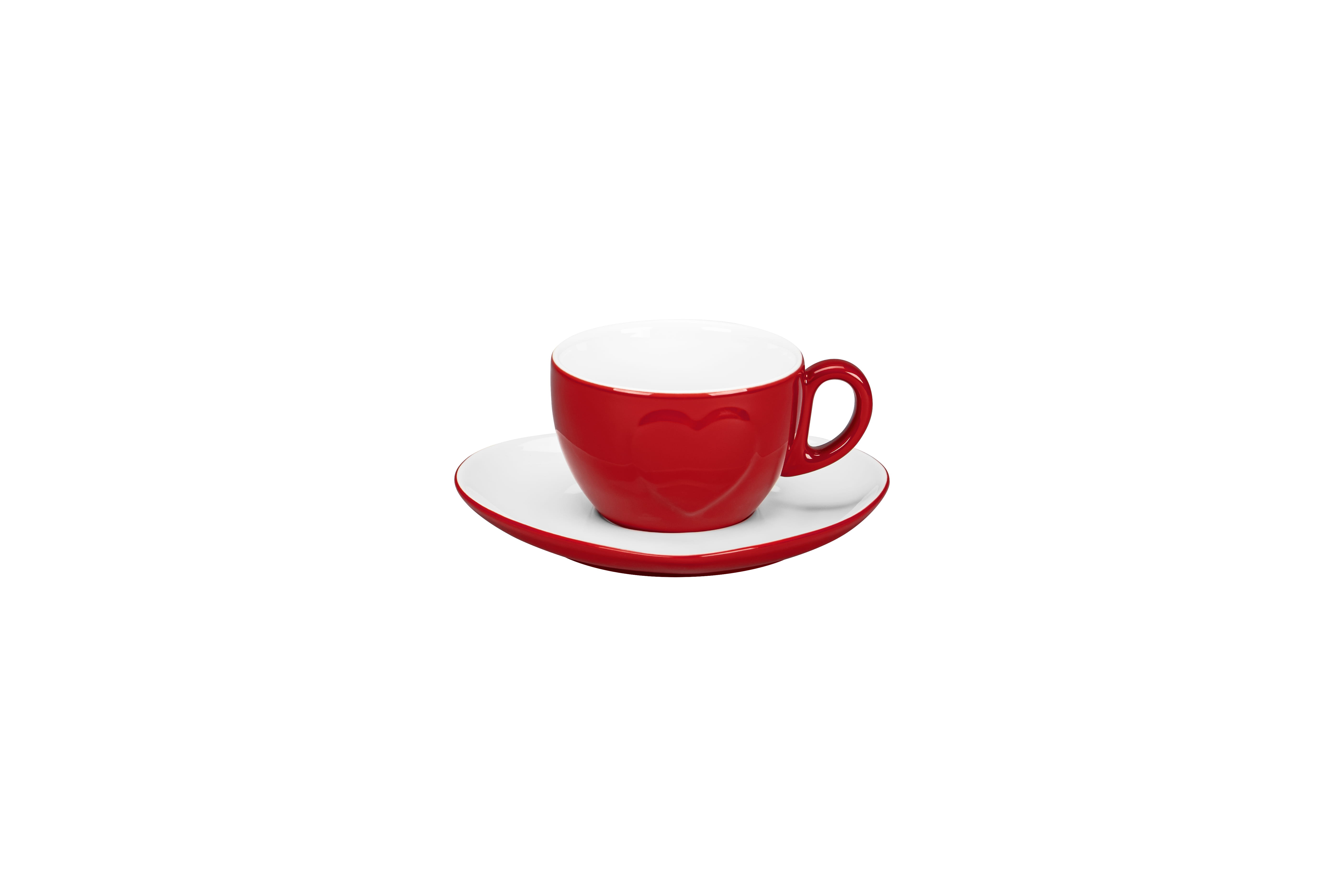 Kaffeetasse 0,23L CLICHÉ red & white