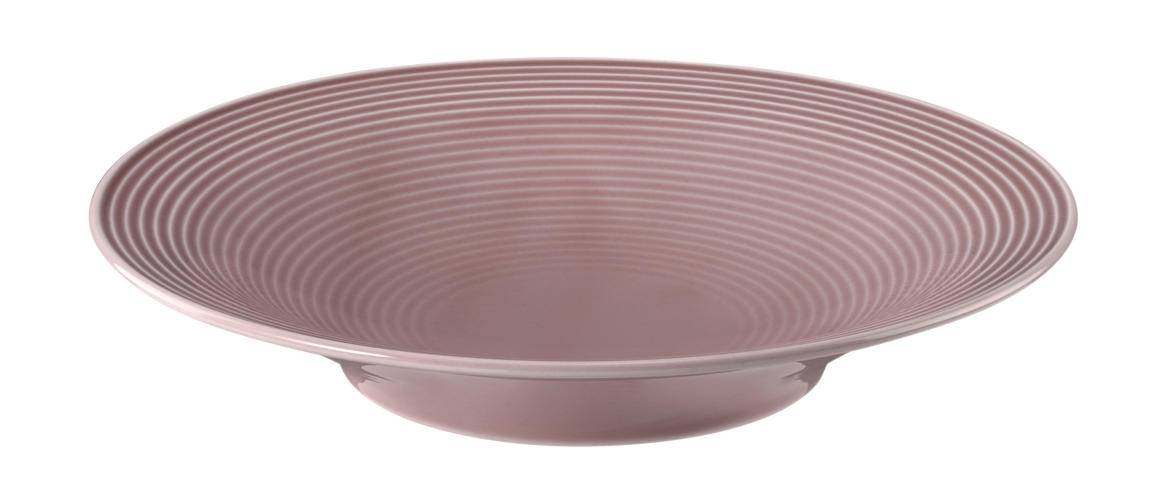 Teller rund mit Relief tief rund 22,5cm BEAT altrosa