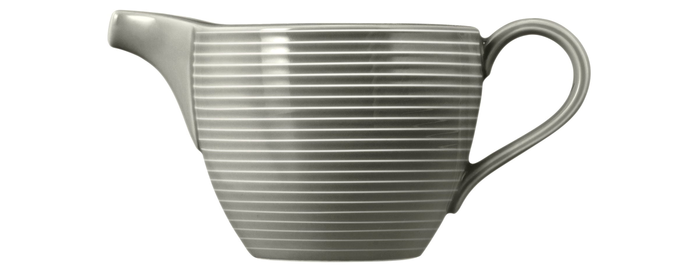 Milchkännchen rund mit Relief 0,29l mit Relief BEAT perlgrau