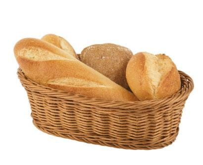 Tischkorb oval 28,5x17cm H.8,5cm ECONOMIC mittelbraun