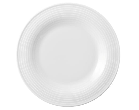 Teller flach Fahne Relief Ø26cm BLUES weiß