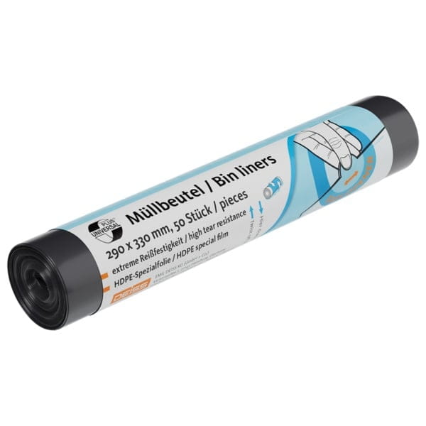 50 Stück Müllsäcke 4l HDPE grau