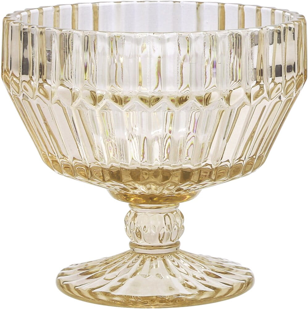 Glasschale auf Fuss 11cm 295ml ARCHIE goldorange